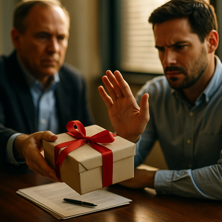 Questionable Gift Ethics of Gifting: Avoid Unethical Gifts & Bribery Risks