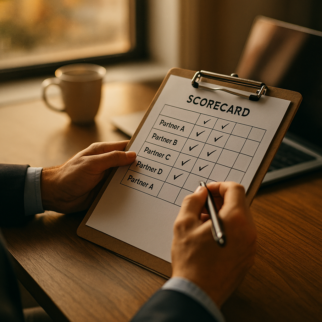 Create a Partner Vetting Scorecard for Strategic Success