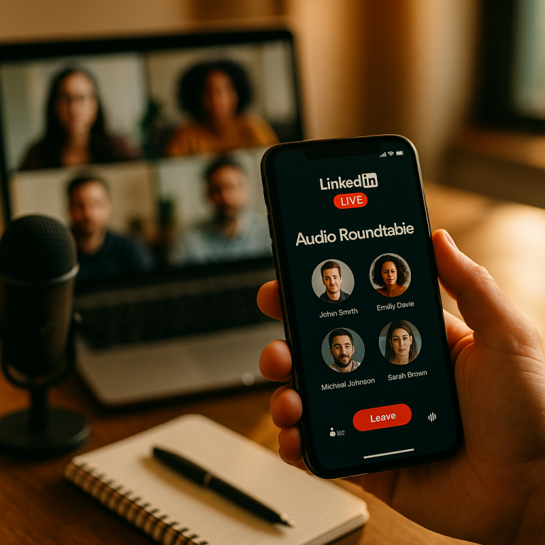 LinkedIn Live Audio Roundtables | Boost Networking & Authority