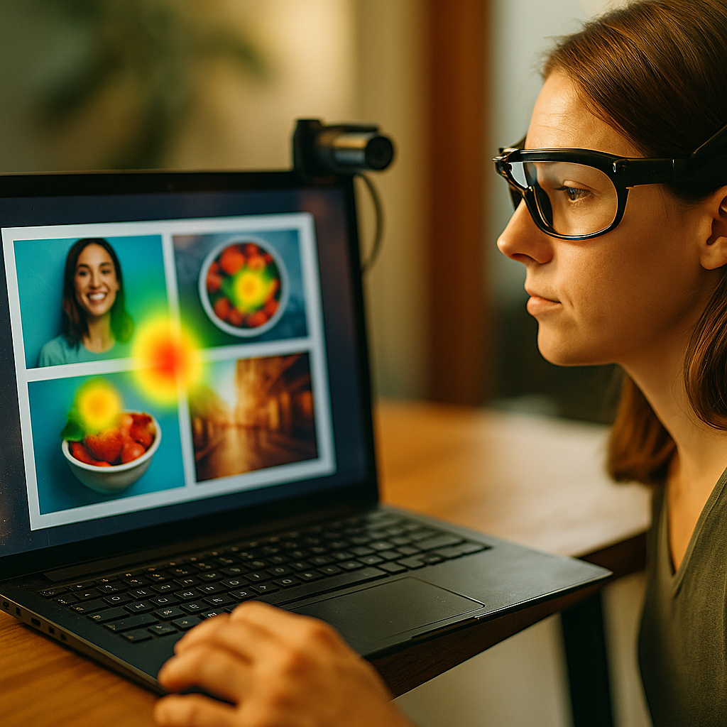 Scroll-Stopping Visuals: Insights from Eye-Tracking Data