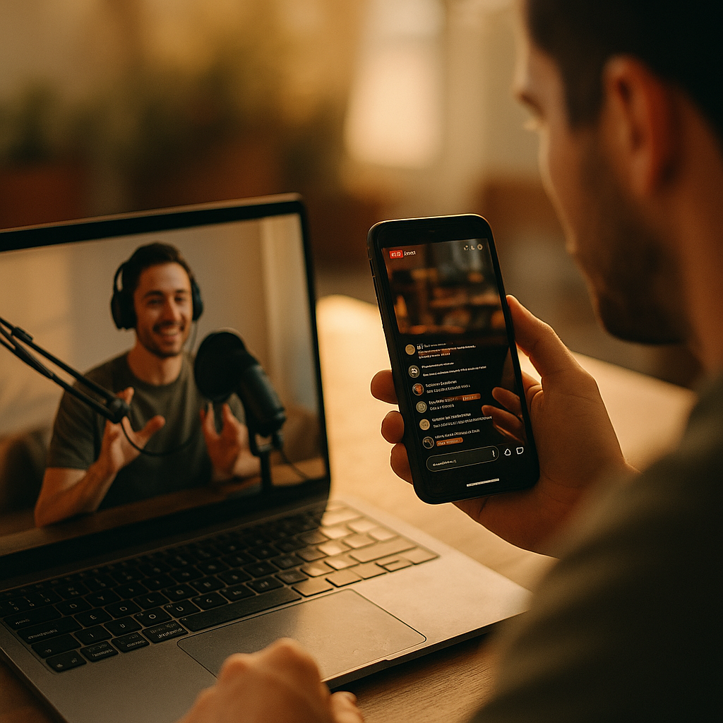Designing Second-Screen Experiences for Live Creator Engagement