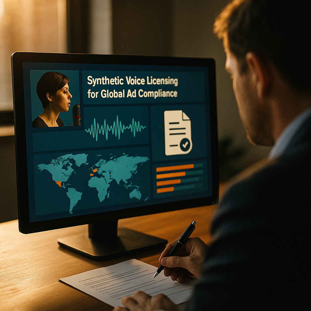 Synthetic Voice Licensing for Global Ad Compliance 2025