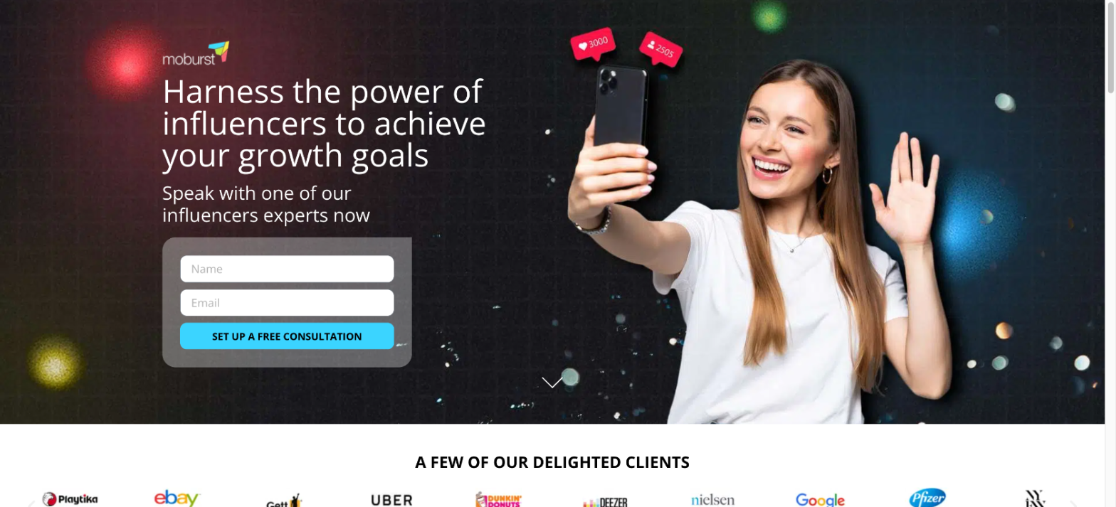 Moburst influencer marketing services