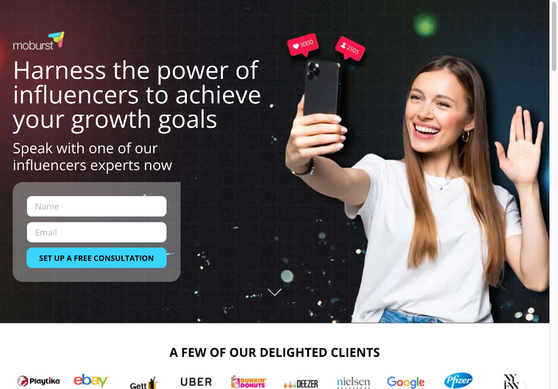 Moburst influencer marketing services