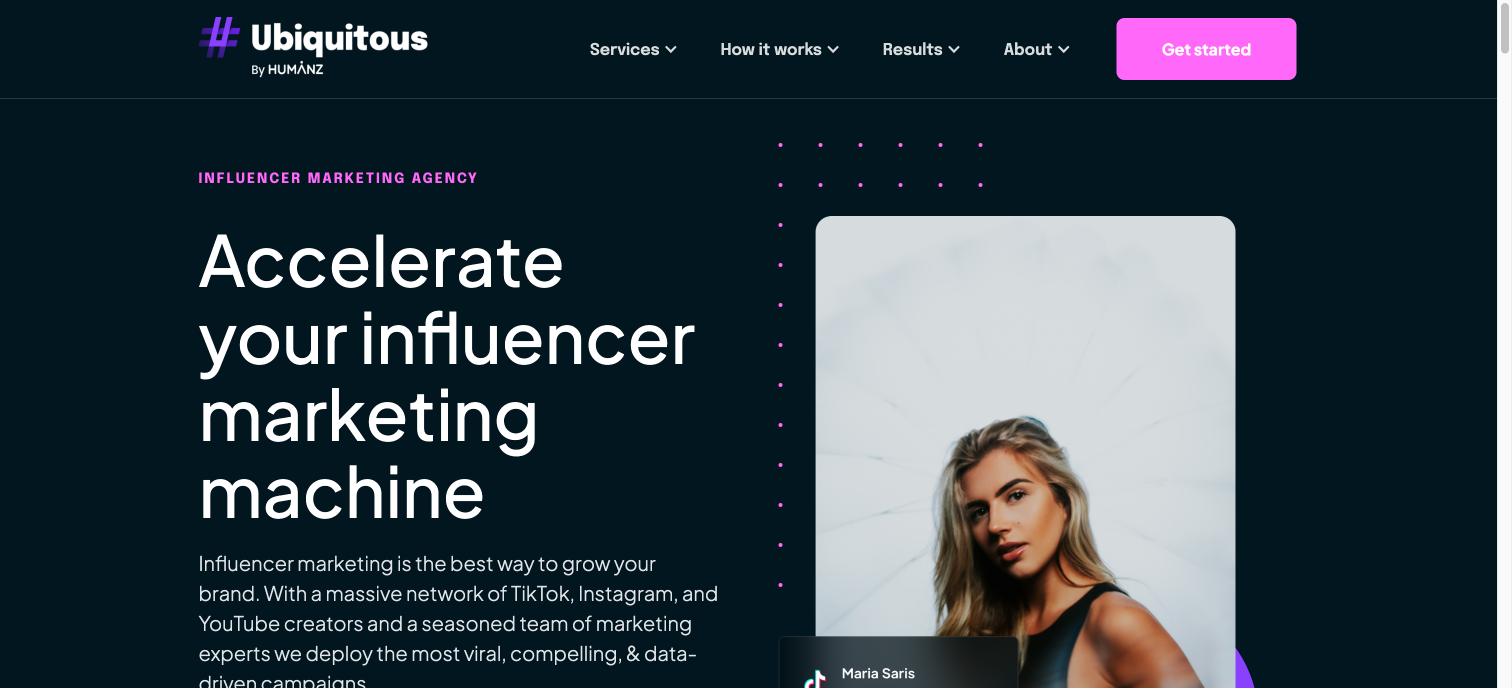 Ubiquitous influencer marketing services
