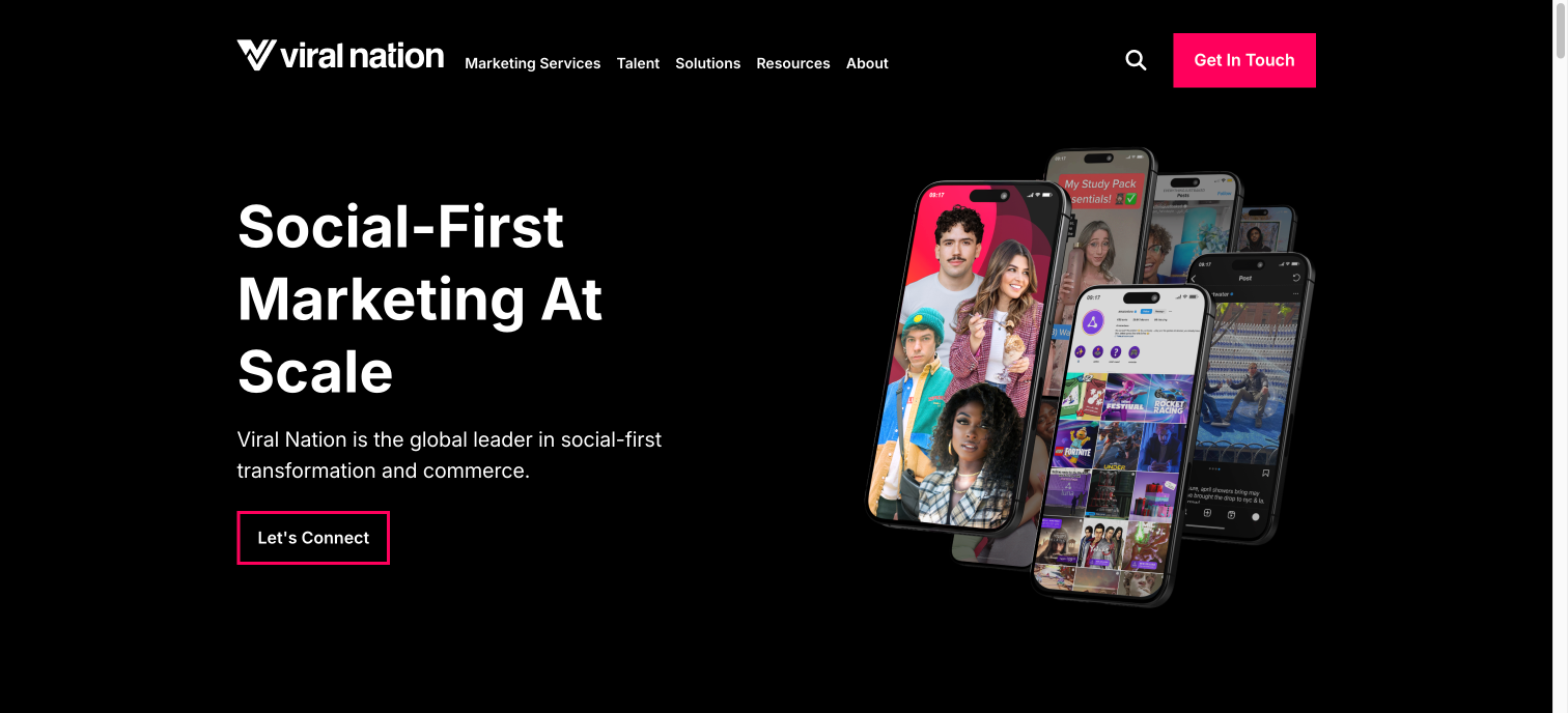 Viral Nation influencer marketing services