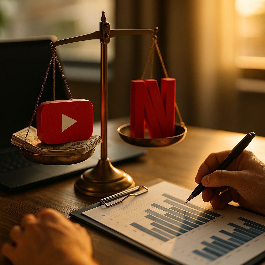 YouTube vs Netflix Ad Budget, How to Weight Creator Content