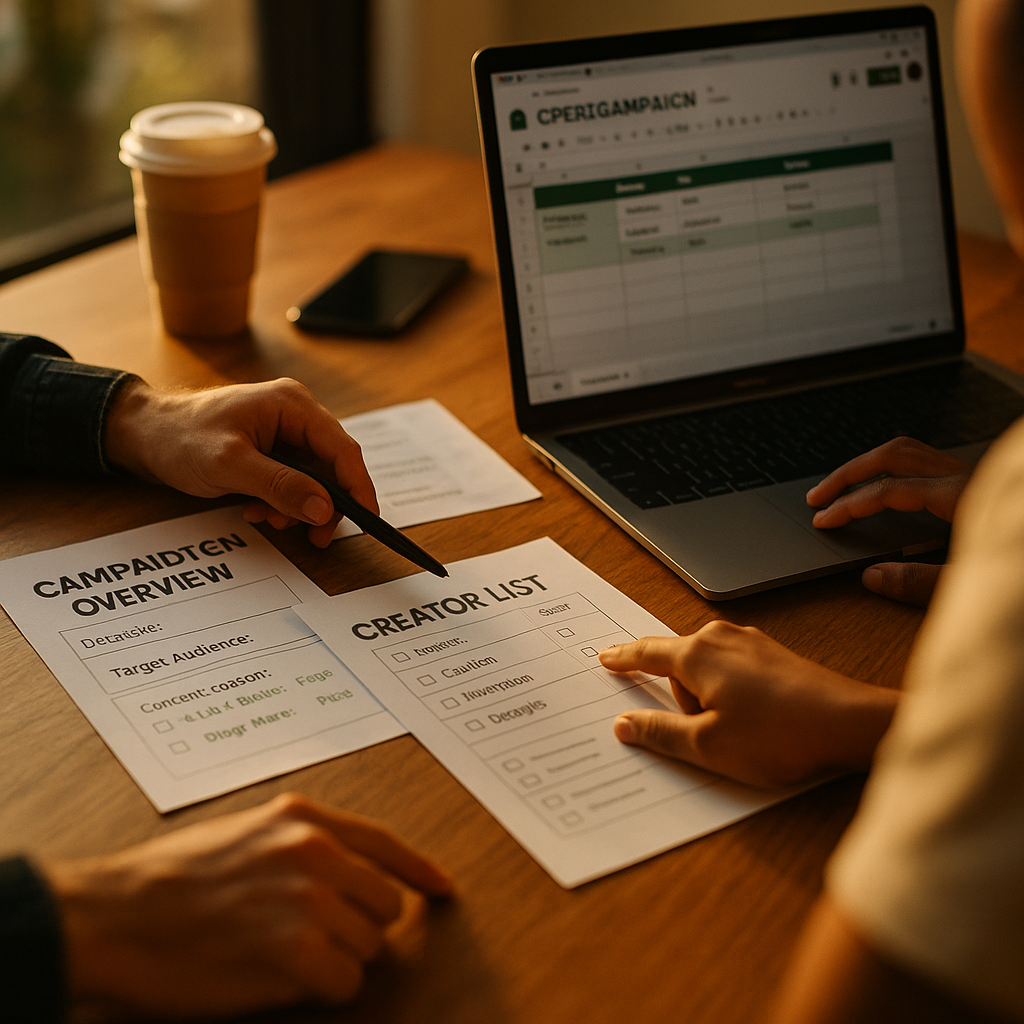Paid-First Creator Campaign Planning Template for Brands