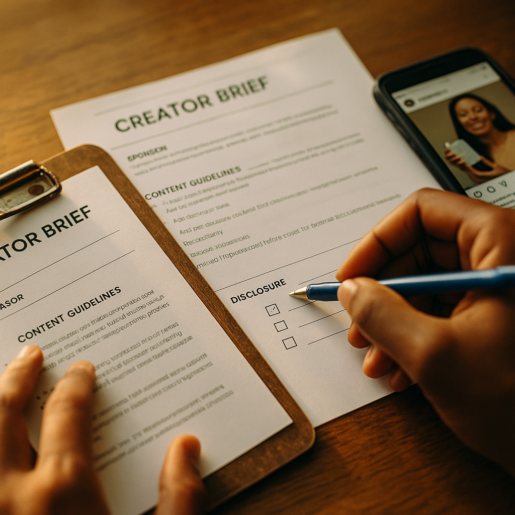 FTC-Compliant Creator Briefs With Narrative Integration