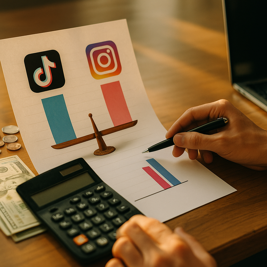 TikTok vs Instagram Creator Budget Split for ROI