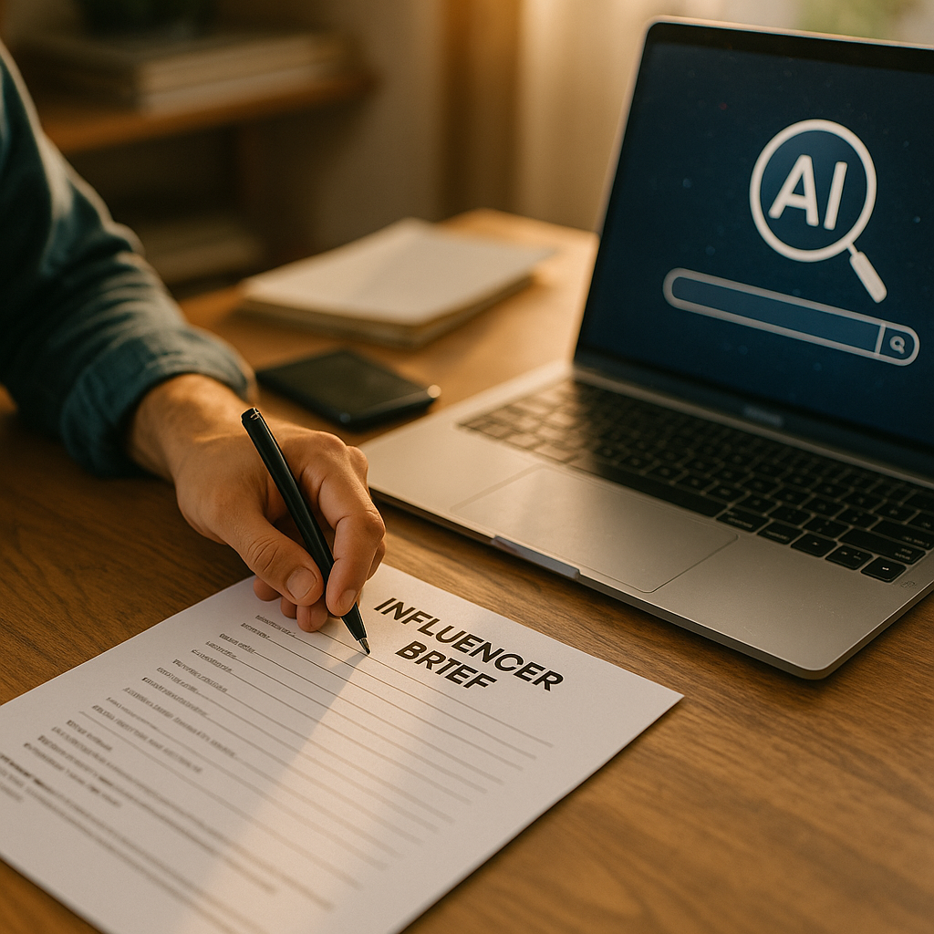 Influencer Briefs Rebuilt for AI Search Discovery