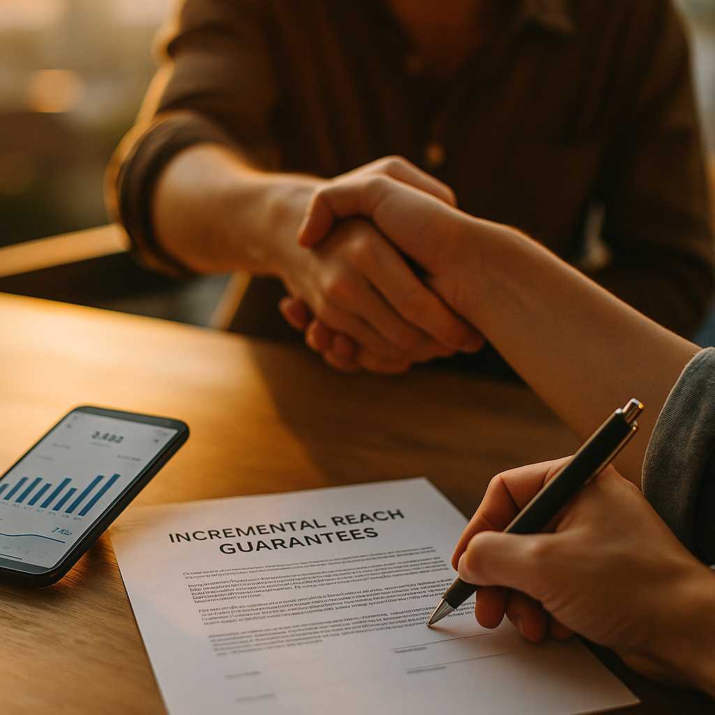Incremental Reach Guarantees in Creator Contracts