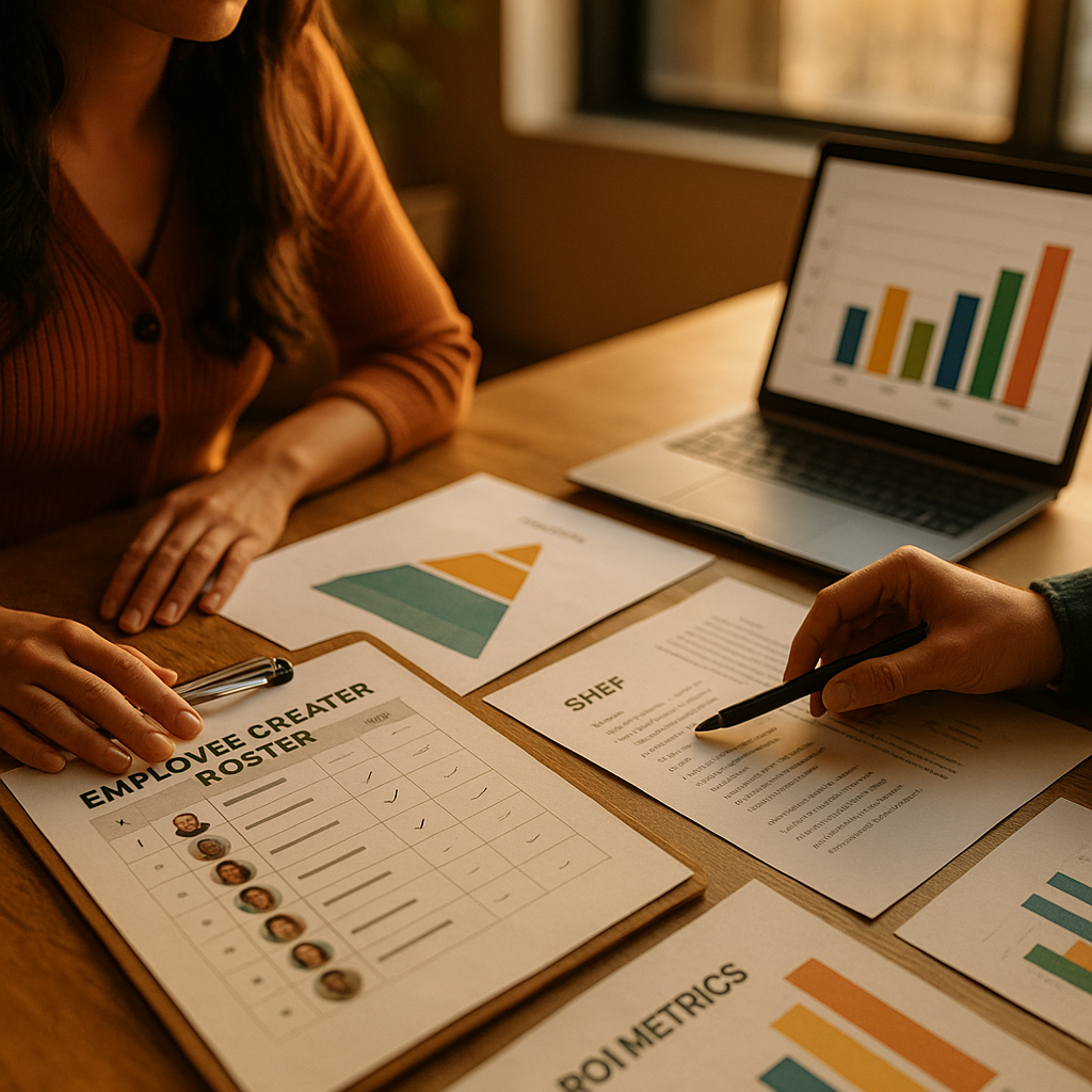 Employee Creator Roster, Tiers, Briefs, and ROI Metrics