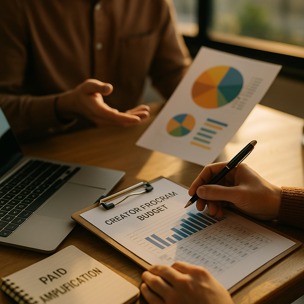 Creator Program Budget, Paid Amplification Planning for Brands