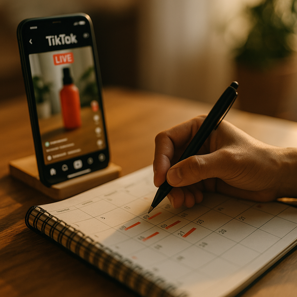 TikTok Live Sales Scheduling as a Six-Month Strategy