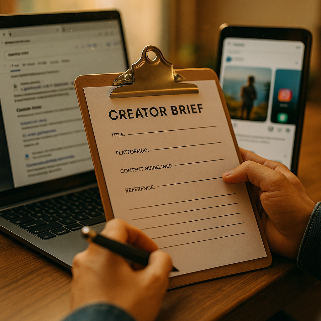 Creator Brief Template for AI Search and Social Feeds