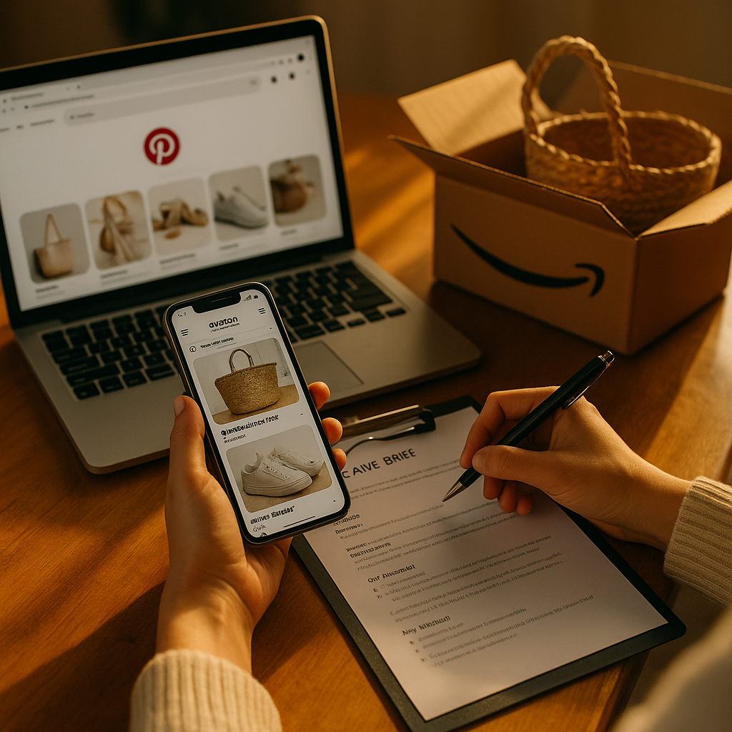 Pinterest Amazon Storefront Creator Briefs for DTC Brands