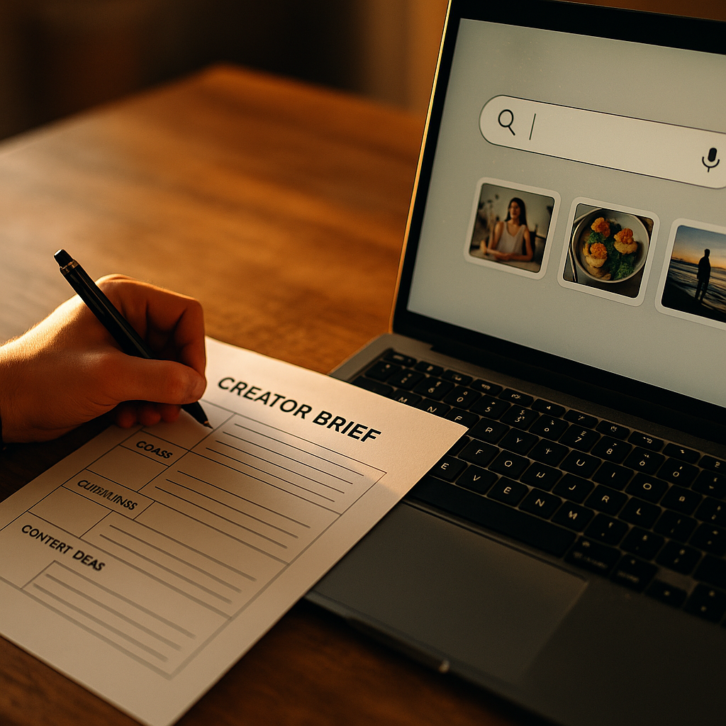 Creator Brief Templates for Social Feeds and AI Search