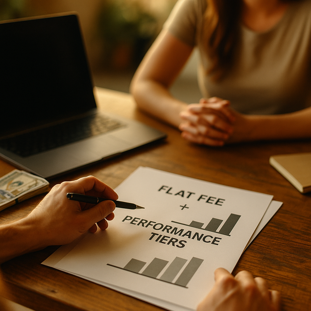 Hybrid Creator Compensation Models, Flat Fee to Performance Tiers