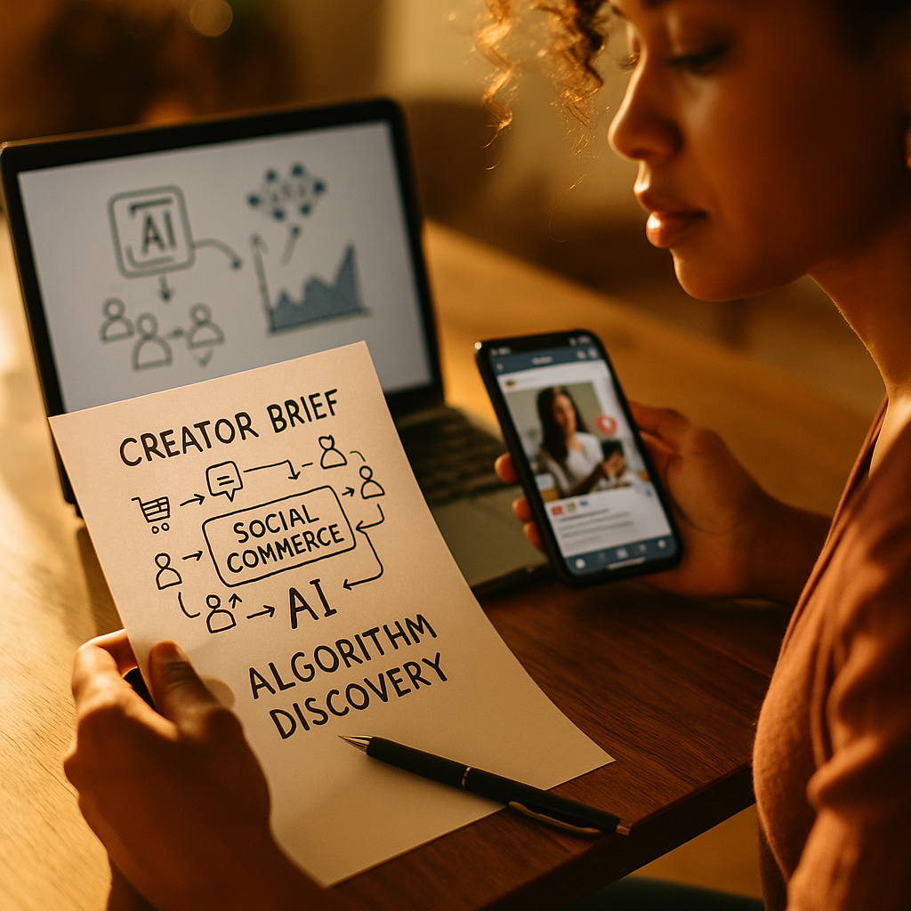 Social Commerce Creator Brief for AI and Algorithm Discovery