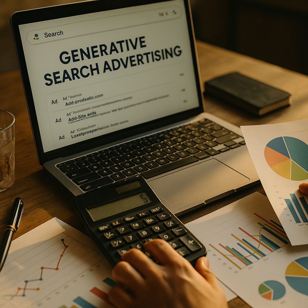Generative Search Advertising, Budget and Measure It Right