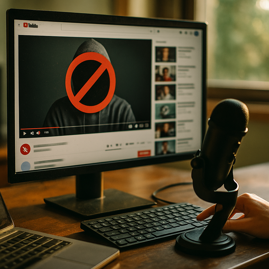 YouTube Faceless Creator Crackdown, AI Content Suppression Guide