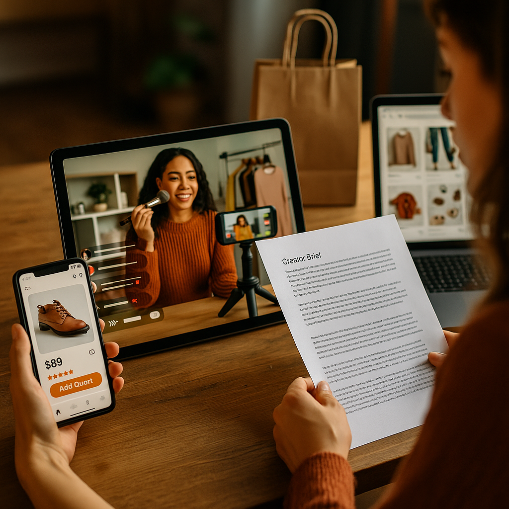 Omnichannel Creator Briefs for Shop Stream Scroll Journeys
