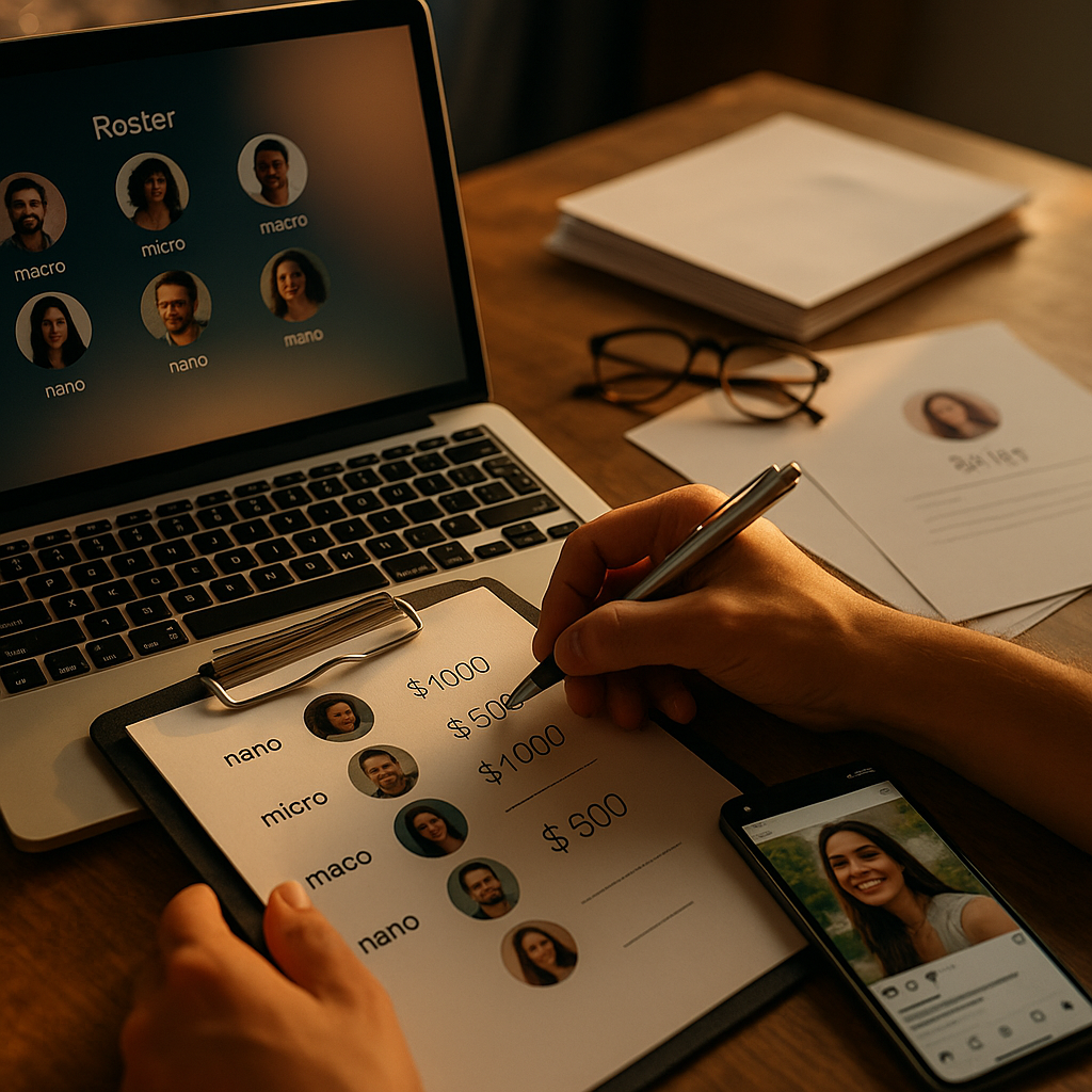 Nano Micro Macro Creator Roster, Briefs, Rates, Attribution