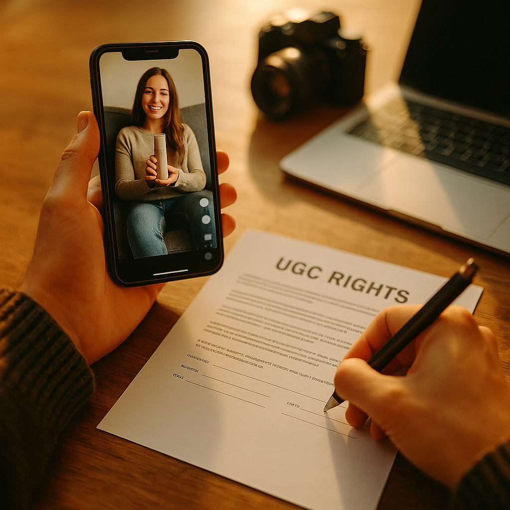 UGC Rights Capture for Paid Media Attribution