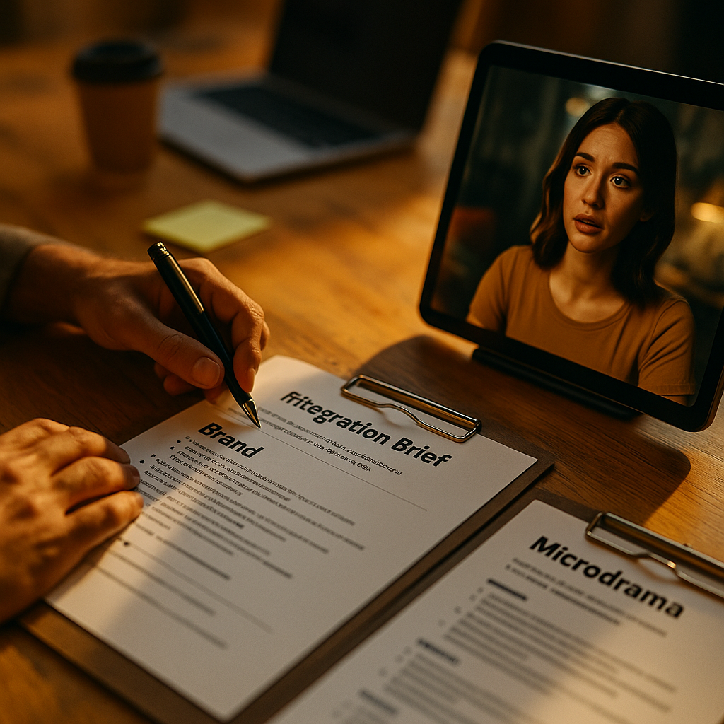 Brand Microdrama Integration Brief for AI Talent Layers