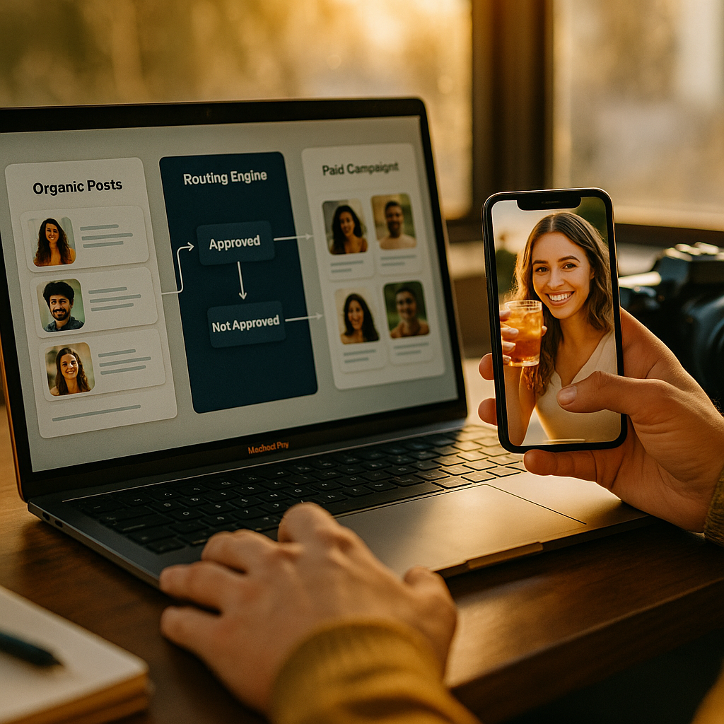 UGC Routing Engine for Organic to Paid Social at Scale