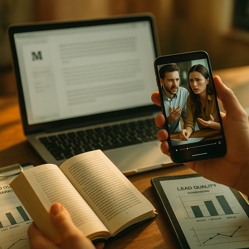 B2B Micro-Drama vs eBooks, Mid-Funnel Lead Quality