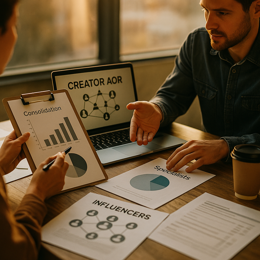 Creator Economy AOR, Consolidate or Stay Specialist