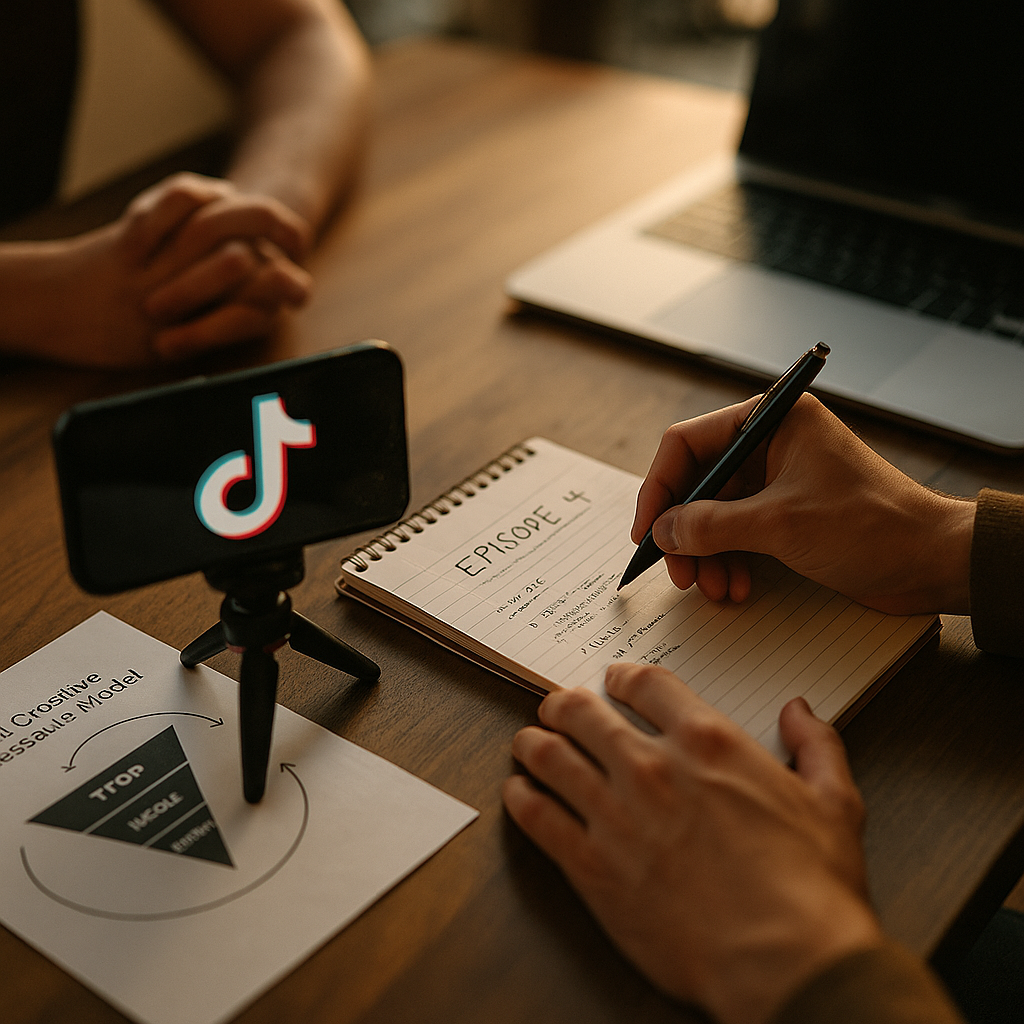 TikTok Creative Pressure Model for Episodic Brief Writing