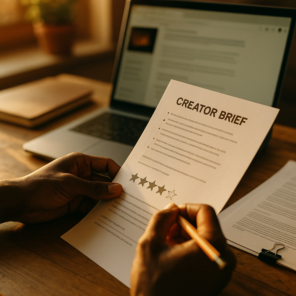 Specificity Over Scale, Scoring Creator Briefs That Perform