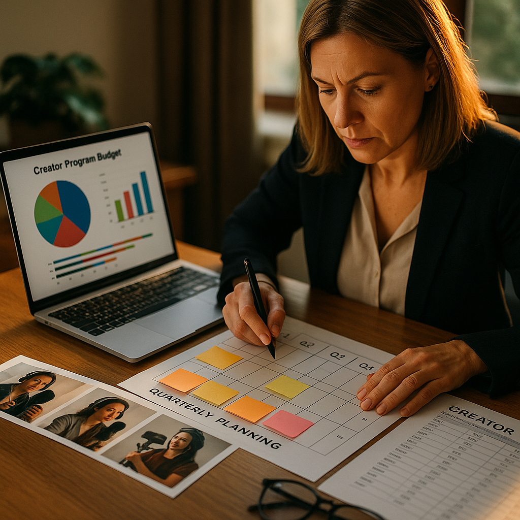 CMO Quarterly Planning Framework for Creator Program Budgets