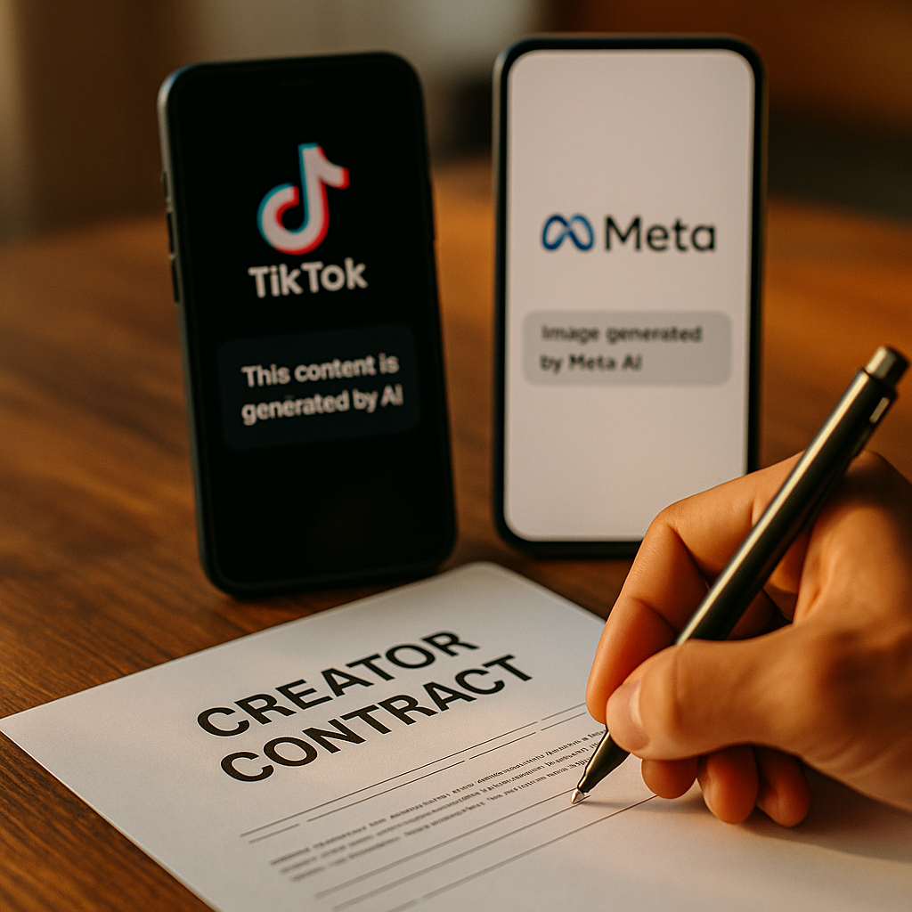 Creator Contracts for TikTok and Meta AI Disclosure Rules