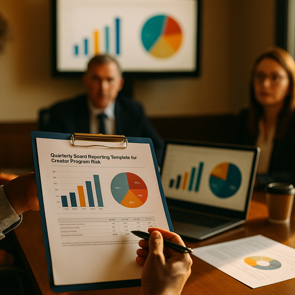 Quarterly Board Reporting Template for Creator Program Risk