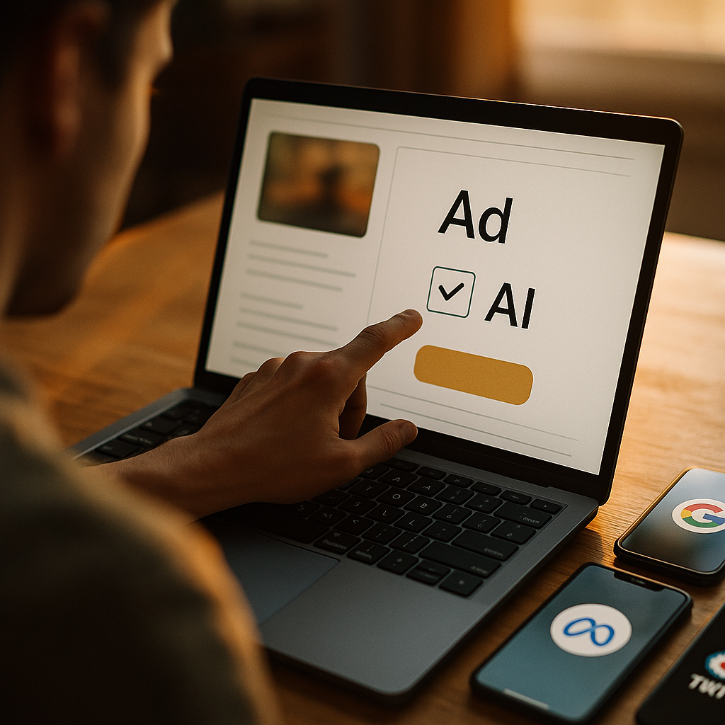 AI Ad Disclosure Automation, Google, Meta, and TikTok Guide