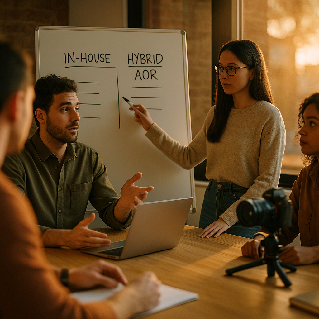 In-House vs Hybrid AOR: Structuring Creator Teams That Scale
