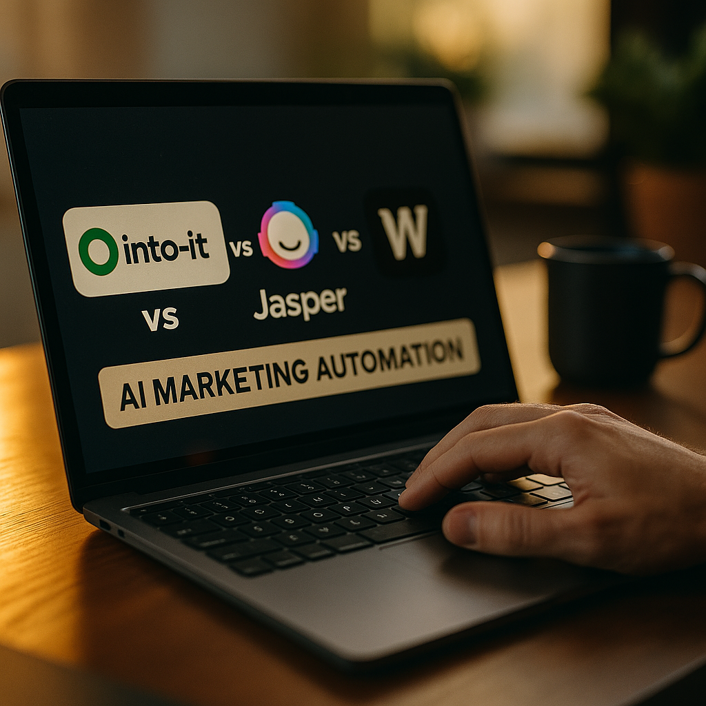 Into-it vs Jasper vs Writer, AI Marketing Automation Compared