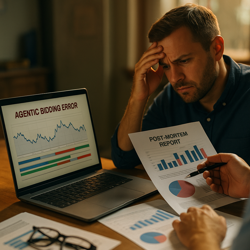 Agentic Bidding Errors: A Post-Mortem on What Went Wrong