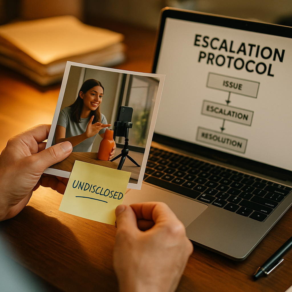 Internal Escalation Protocol for Undisclosed Creator Sponsorships