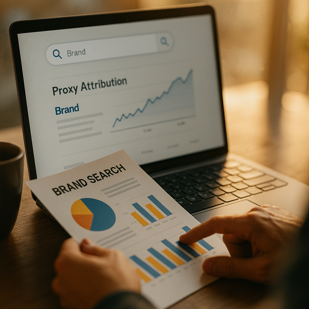 Proxy Attribution Models for Zero-Click Search Brand ROI