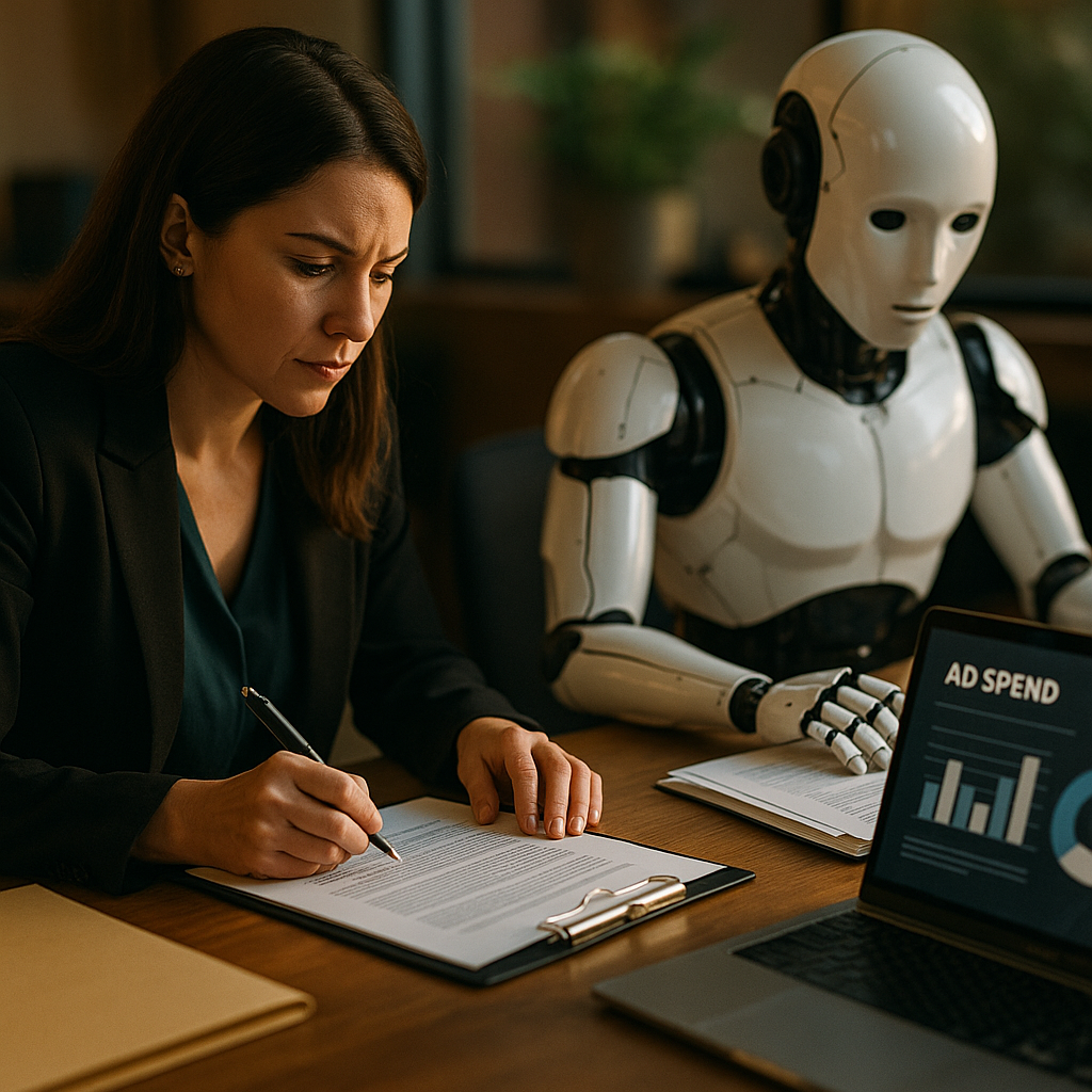 AI Ad-Buying Agents Auditing Vendor Contracts for Liability