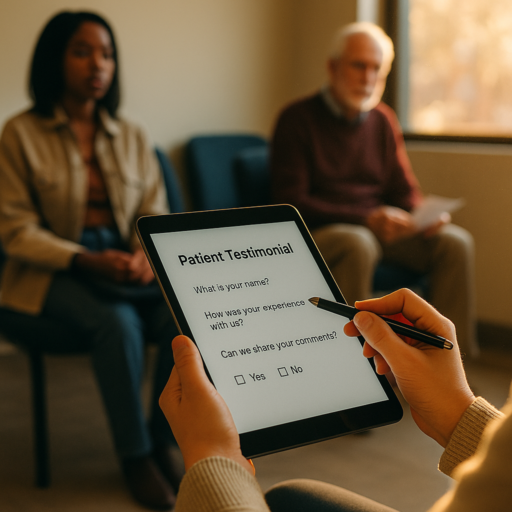 Waiting-Room Testimonial Format: A Compliant Brief Guide