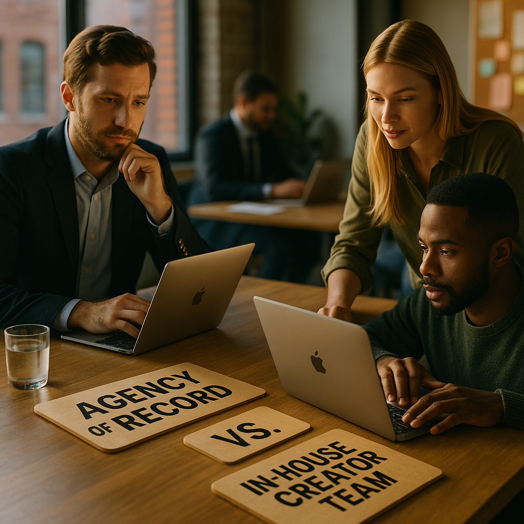 Agency of Record vs In-House Creator Team: A CMO Framework