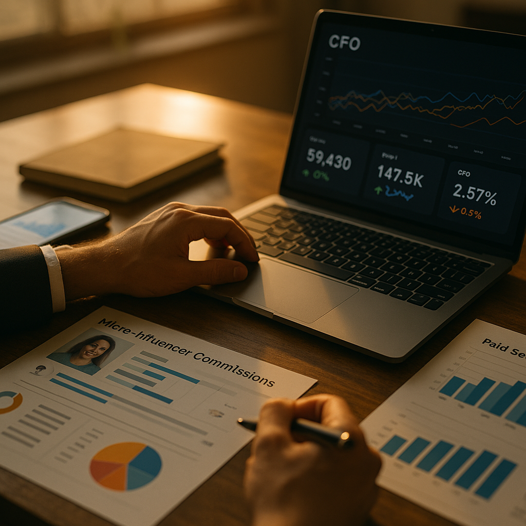 Micro-Creator Commissions vs Paid Search, One CFO Dashboard