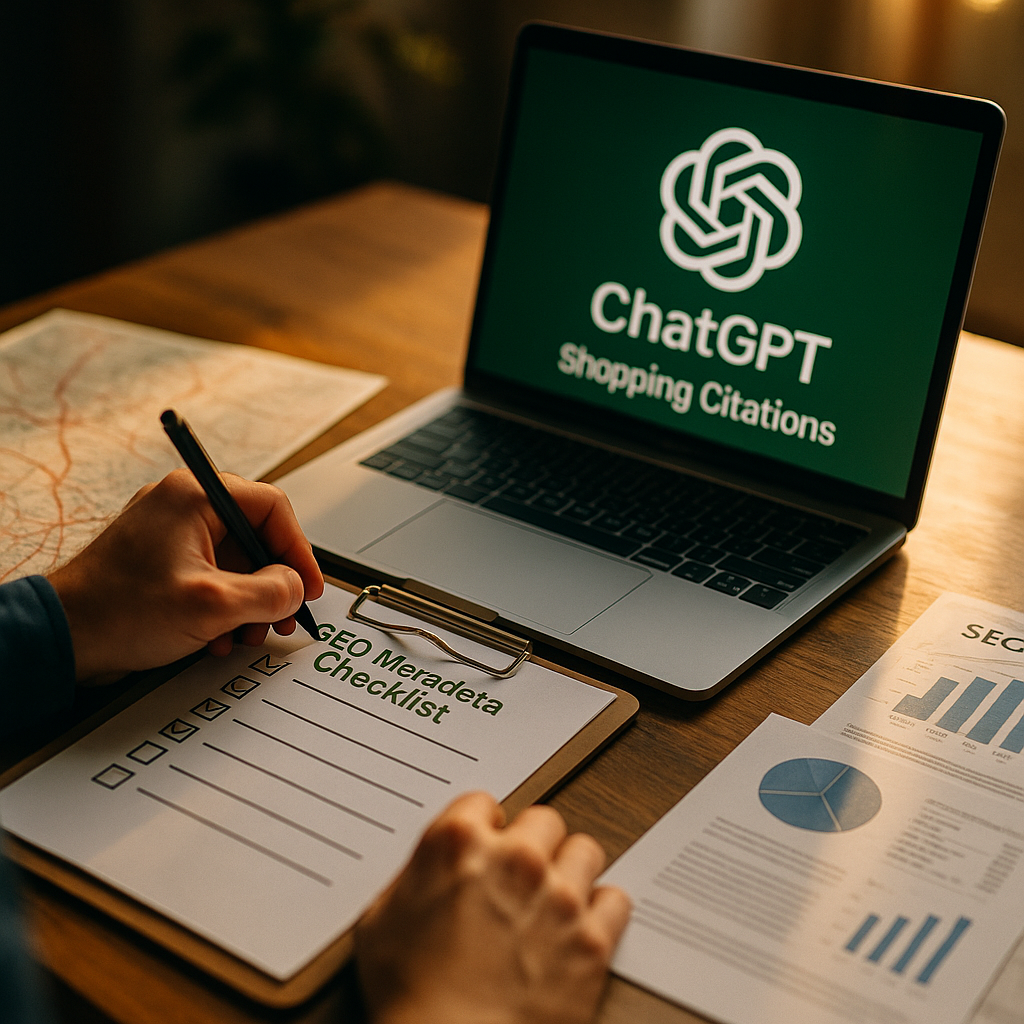 GEO Metadata Checklist to Win ChatGPT Shopping Citations