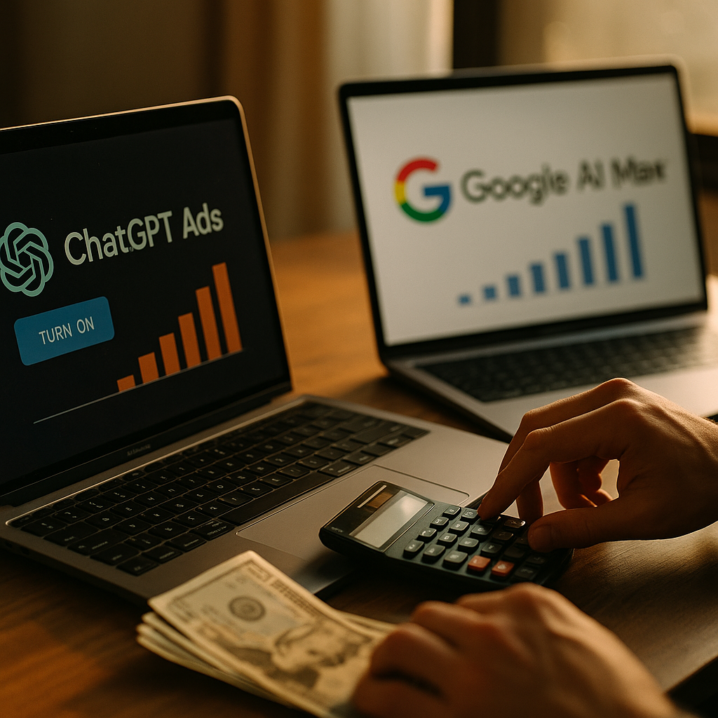 ChatGPT Ads vs Google AI Max: How to Split Creator Budgets